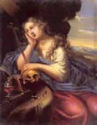 Simon  Vouet Penitent Mary Magdalene oil painting artist